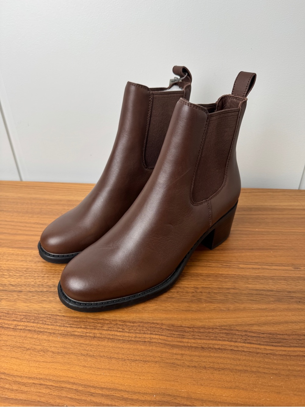 Cougar Women's Dark Brown Chelsea Ankle Boots with Block Heel